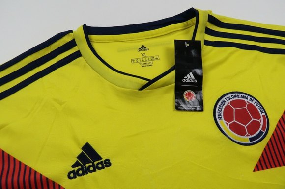 Adidas Mens Columbia FCF Home Stadium Jersey Bright Yellow BR3507 Men's Size XL - Picture 2 of 9